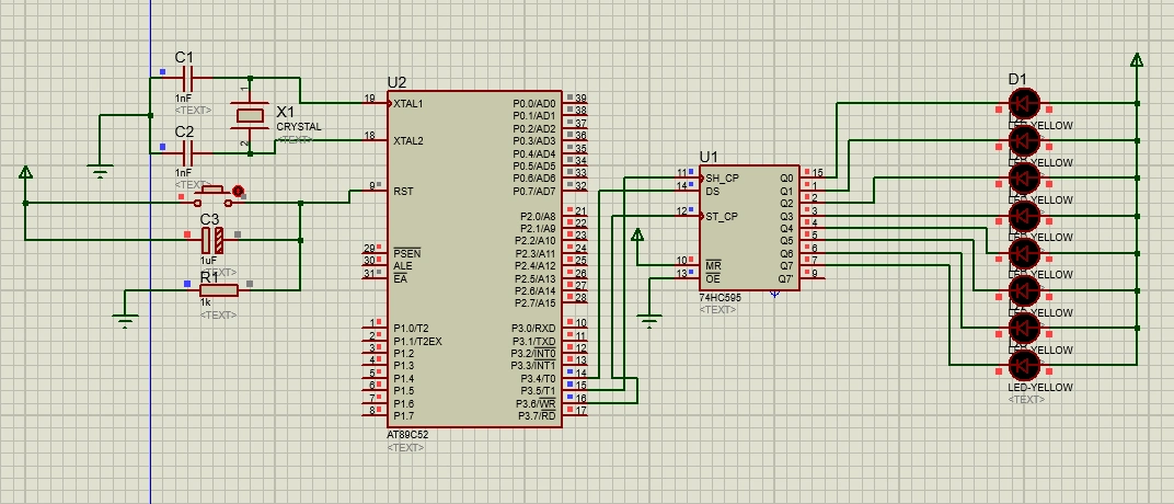 如何用74hc595实现流水灯
