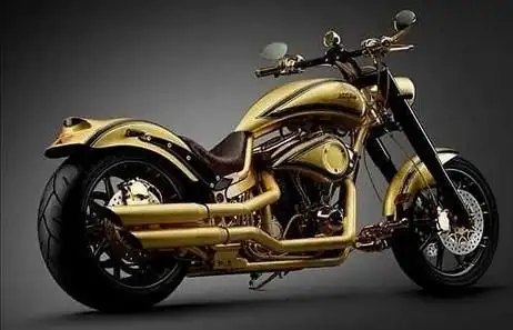 世界最贵土豪金摩托车 造价逾500万