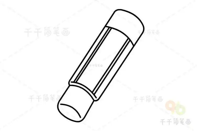 胶棒简笔画步骤图