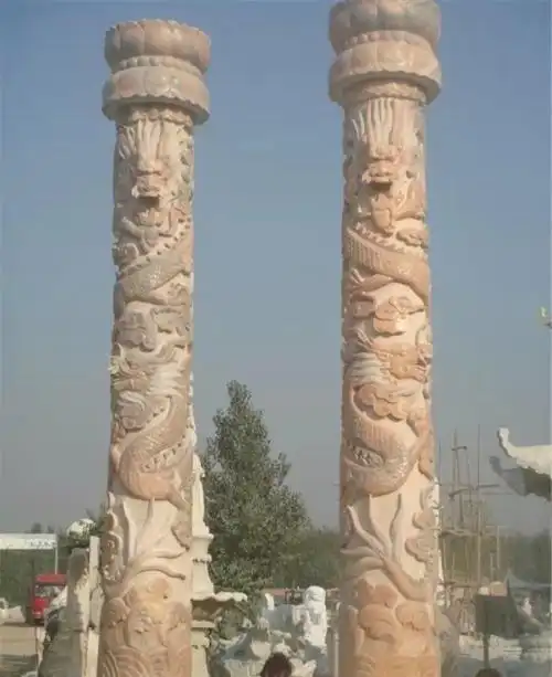 柱子盘龙的简笔画