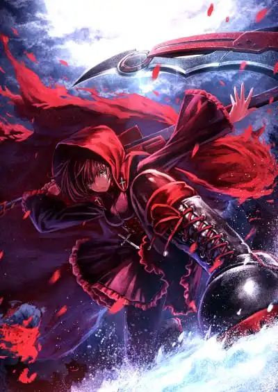 插画 少女 封面 头像 人物 p站 二次元 壁纸 原创 rwby r 小红帽 镰刀