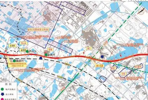 金义中央大道详细线路走向图具体到村工期36个月