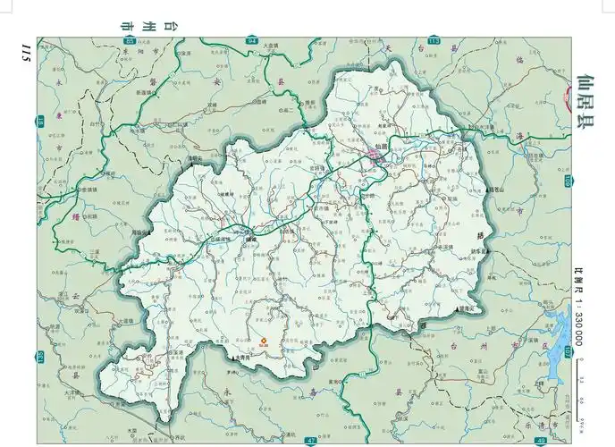仙居县地图全图查询