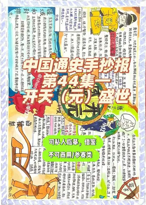 中国通史历史手抄报