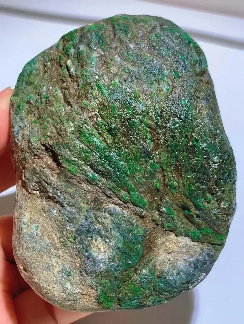 上热门 #石来运转 #缅甸天然翡翠原石 gg0621a