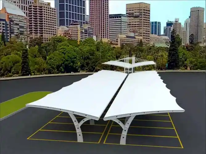 池州非机动车棚张拉膜小汽车膜结构车棚搭建批发