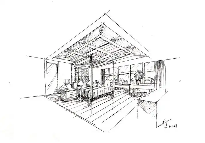 室内空间速写|空间|家装设计|d修心养性_原创作品-站酷(zcool)