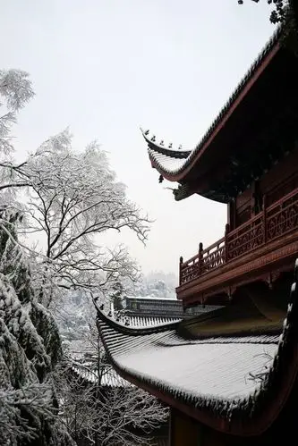 【 深山古寺雪纷纷 … 】
