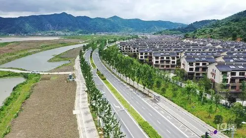 飞龙湖-湖滨路全景照-我拍我秀-摄影部落-台州19楼