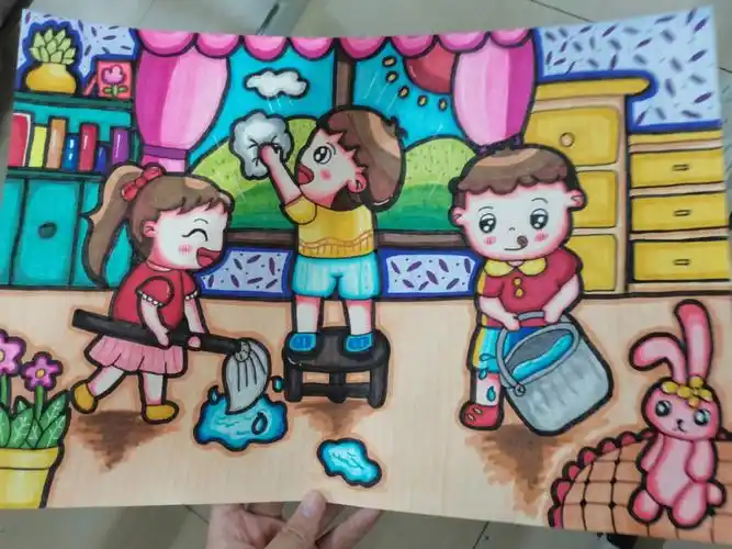 儿童画我爱劳动