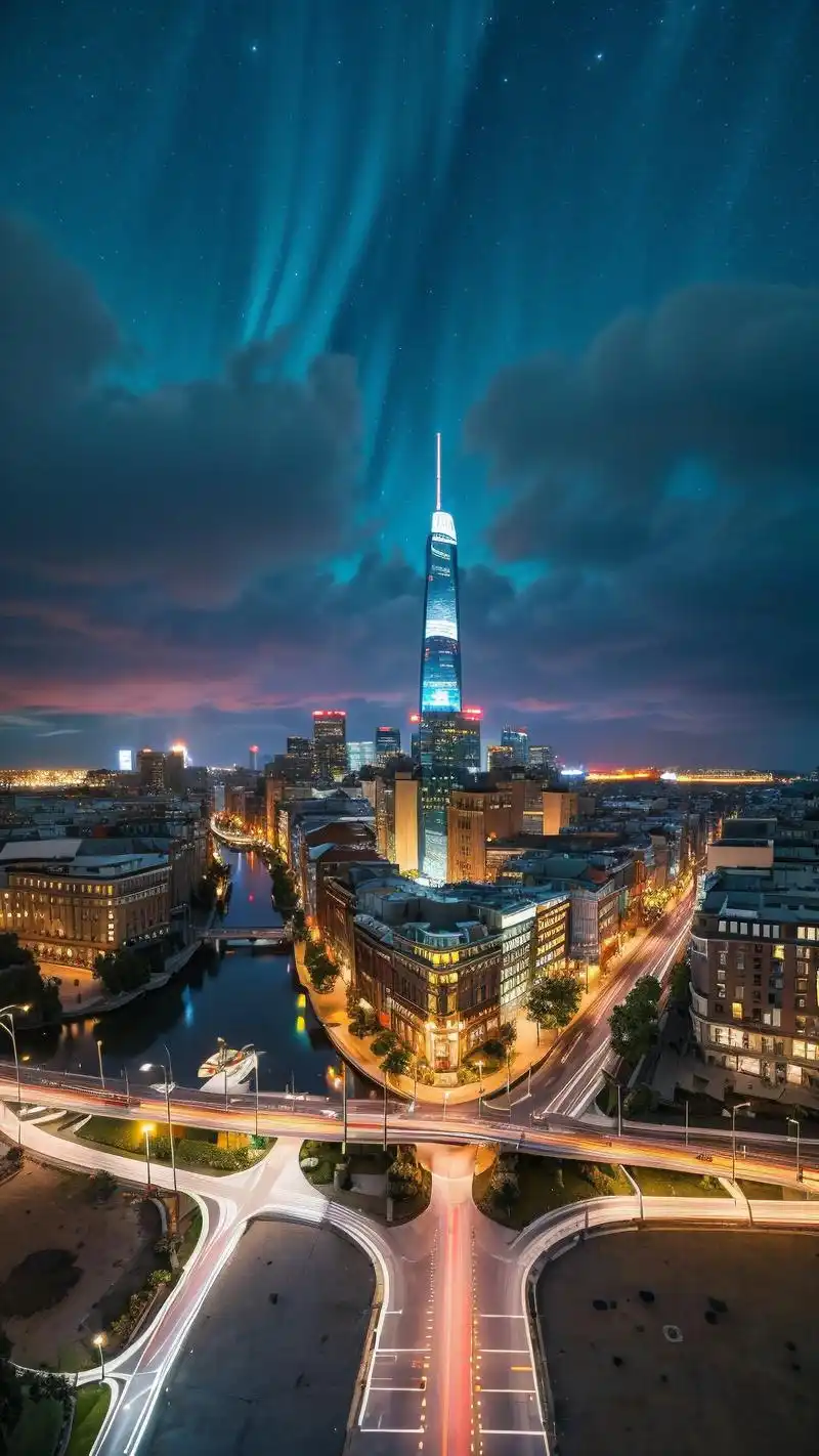 换上一款手机夜景壁纸,打卡你的下班时光吧!