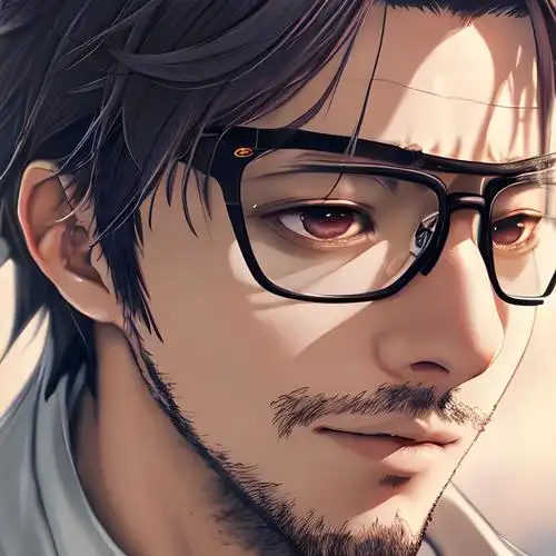 动漫头像男戴眼镜