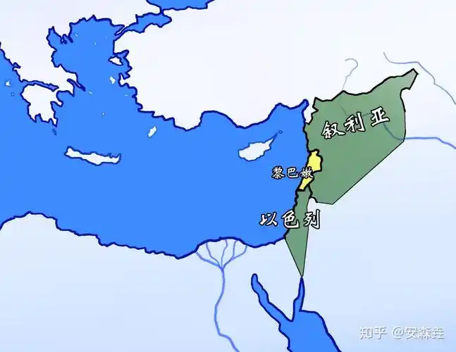 图 2:黎巴嫩地理位置