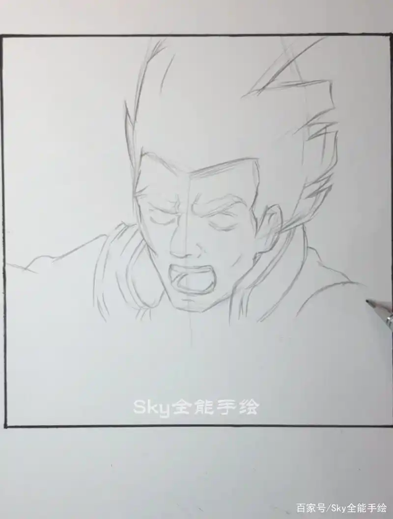 教你手绘动漫人物迈特凯过程图