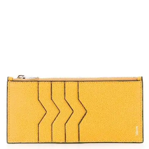 valextra/valextra 19年春夏 女性 logo 百搭 黄色 钱包 v2a11#028000
