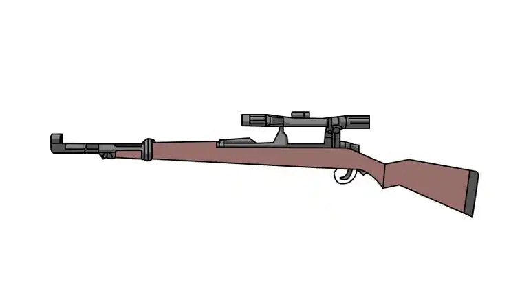 绝地求生98k简笔画