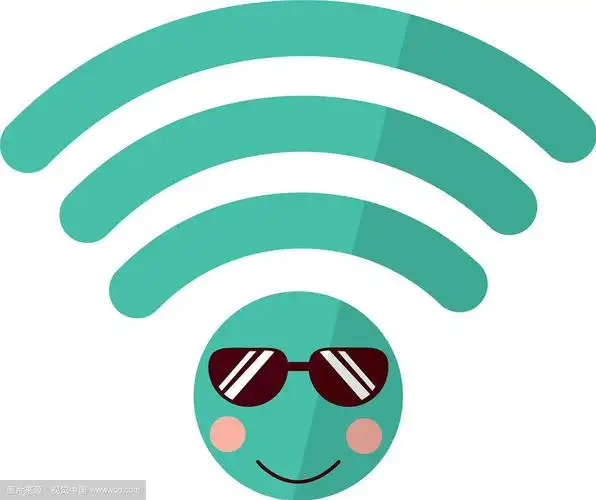 卡通wifi网络信号卡哇伊人物