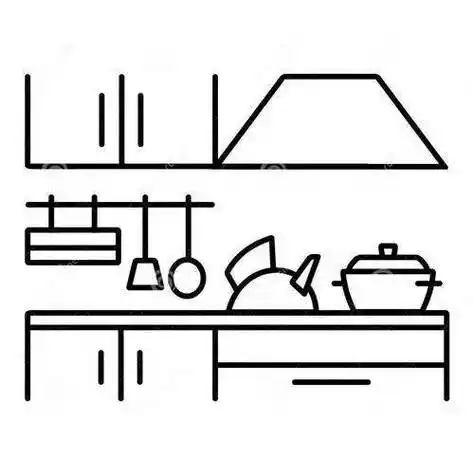 厨房简笔画 儿童画