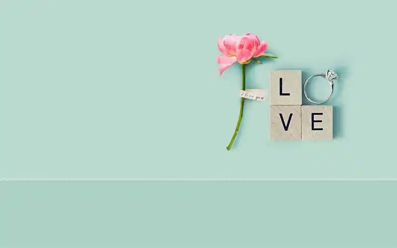 爱文字问候ppt背景图