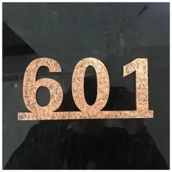 亚克力创意数字门牌号仿铜复古酒店宾馆包厢楼层家居用门牌定制 古铜