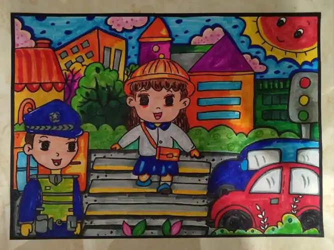 交通安全主题画