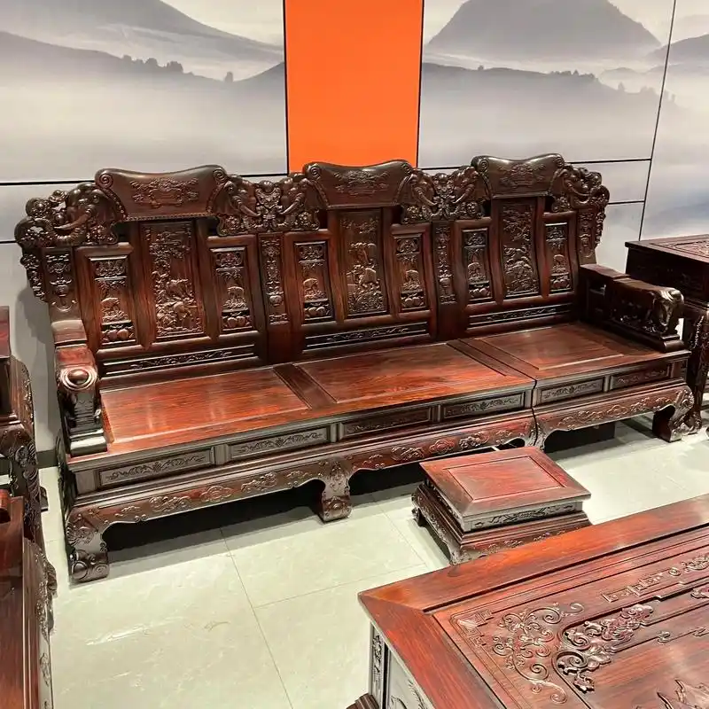 印尼黑酸枝阔叶黄檀红木家具红木沙发