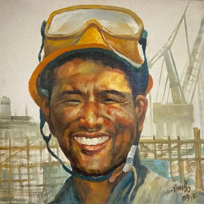 2007年作品《船厂工人》组画.在这个焦虑的时候看着这一张张 - 抖音