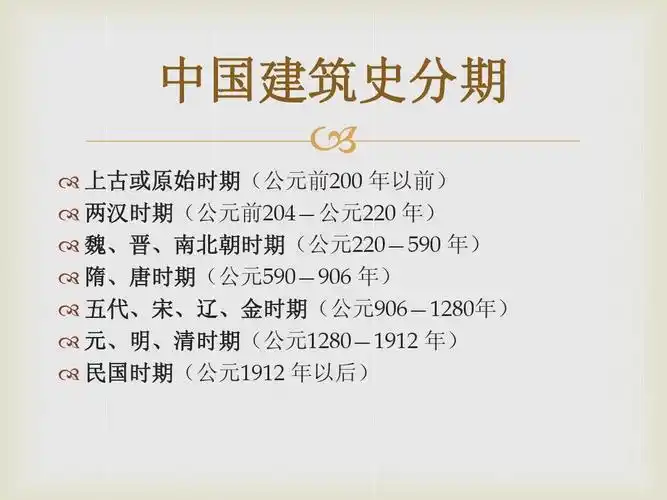 中国建筑发展史ppt