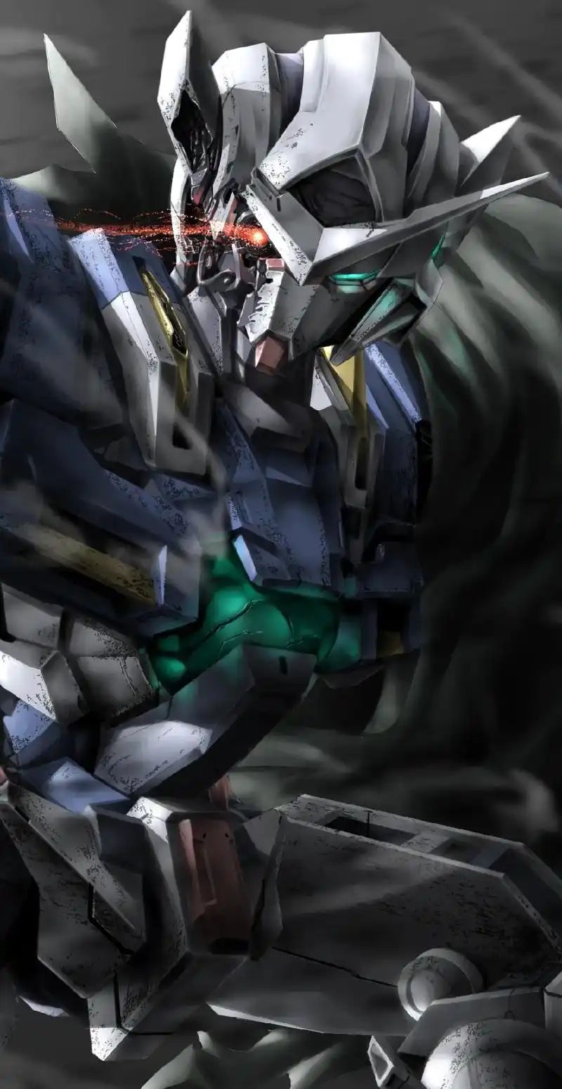 战损能天使#高达00 #机动战士高达 #高达#能天使 用魔法 - 抖音