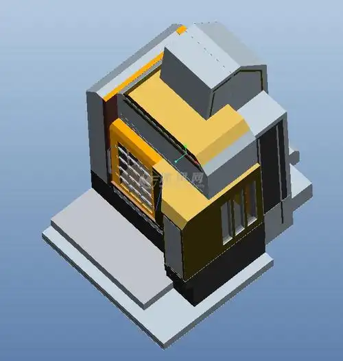 机床3d模型图纸