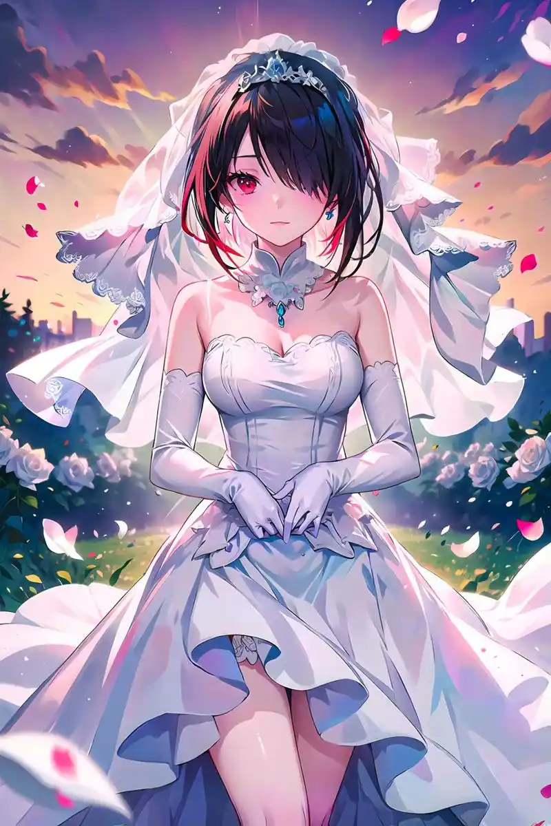 "最后的花嫁"#二次元 #动漫 #时崎狂三 #ai绘画 - 抖音