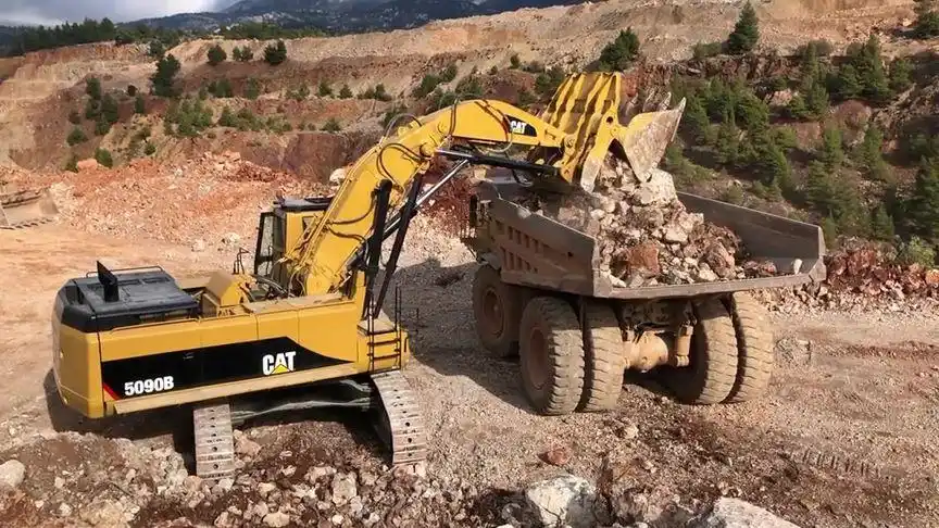 卡特彼勒 5090b正铲#挖掘机 #挖机 #工程机械 #工地 #机械 #然果