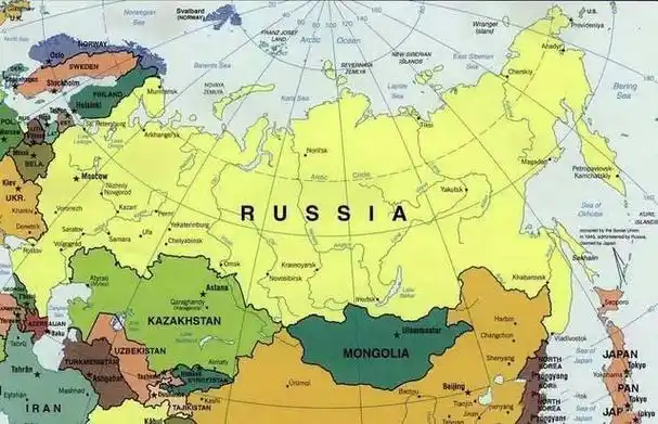 1991年苏联虽然解体了,但继承苏联遗产的俄罗斯,仍然是世界上面积最大
