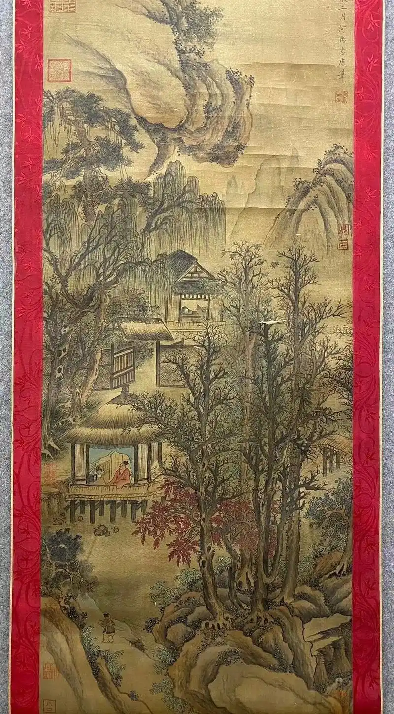 李唐先生·南宋画家的领袖"大斧劈皴"的创始人～李唐的山水画最 - 抖