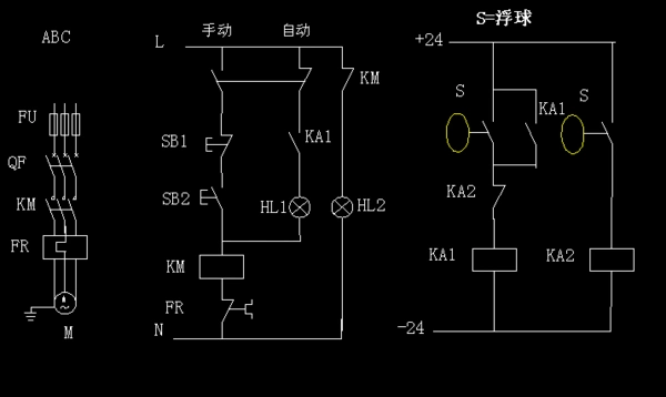 24v继电器 按钮一个,开关电源板一个 (输出24伏)水塔浮球一个
