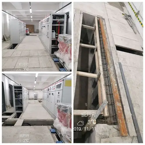 专变配电室高压柜基础施工情况