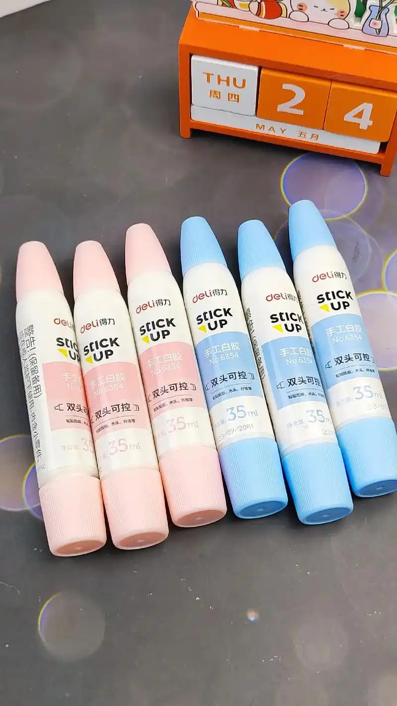 得力儿童手工白胶!手工必备,得力白胶性价比更高!强力粘附,速 - 抖音