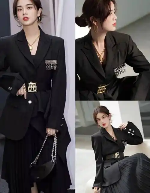 "一衣多穿"的花式搭配法,春季每天都有新穿法_黑色_整体_大气