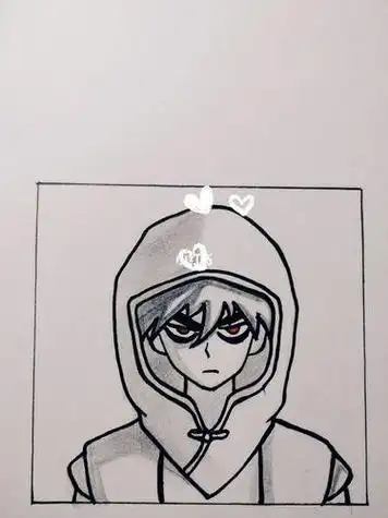 柒简笔画伍六七怎么画怎么画简笔画教程绘画吧-画画伍六七暗影刺客