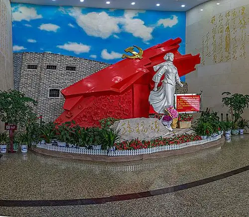 湖南长沙杨开慧纪念馆-陈列馆_全景网