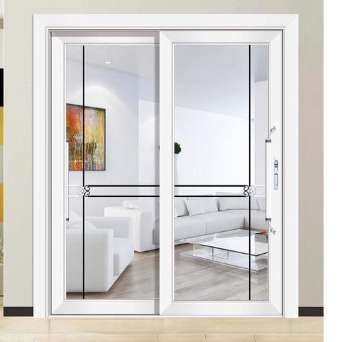 厨房推拉门阳台客厅现代简约定制网红玻璃移门钛镁窄边铝合金钢化