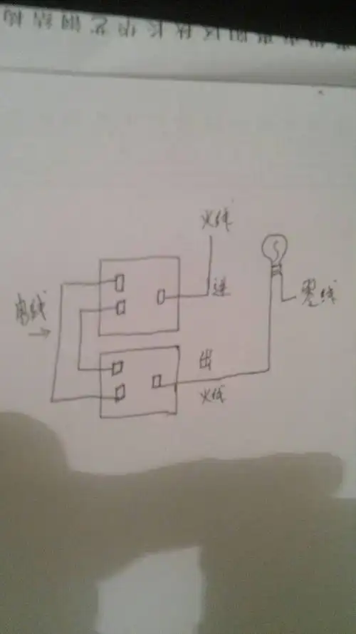 想问下单控双开开关的电路怎样连接,要求简单直白.谢谢了
