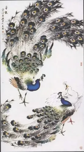 图文教程:写意白孔雀画法步骤_中国画_零二七艺考