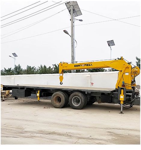 献瑜拖拉机牵引平板随车吊5吨8吨12吨随车起重吊机液压随车起重吊臂