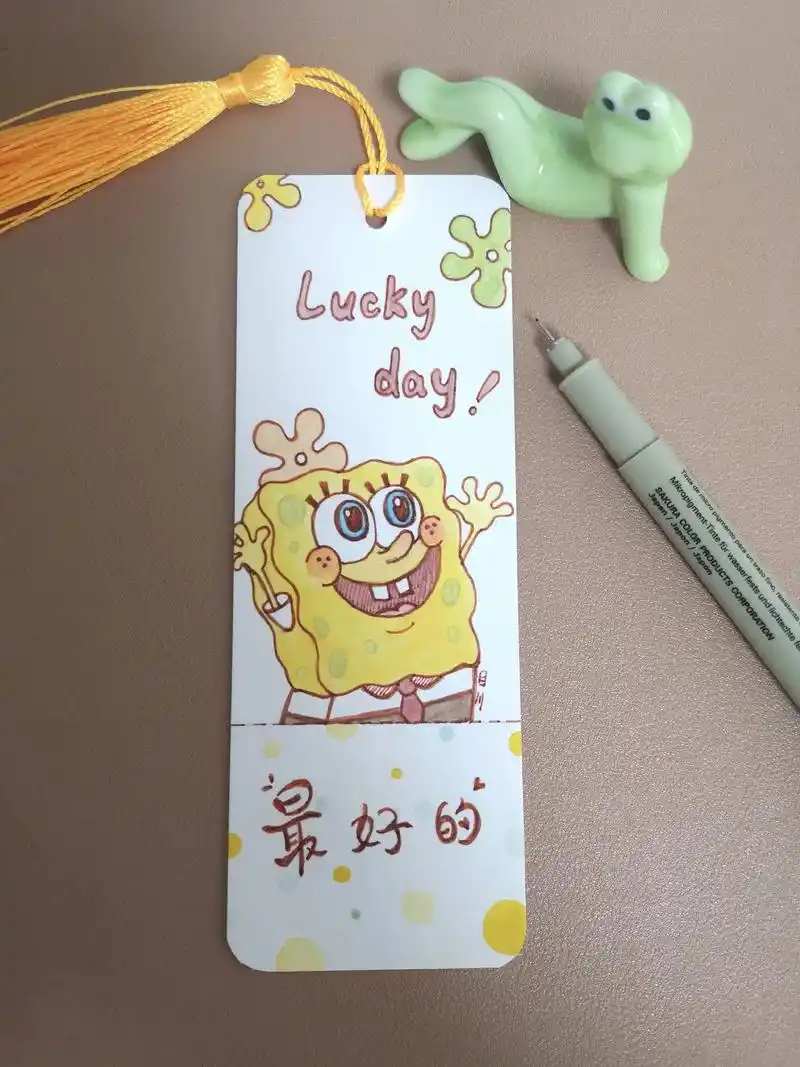 水彩 #手绘 #日常瞎画 #书签  - 抖音