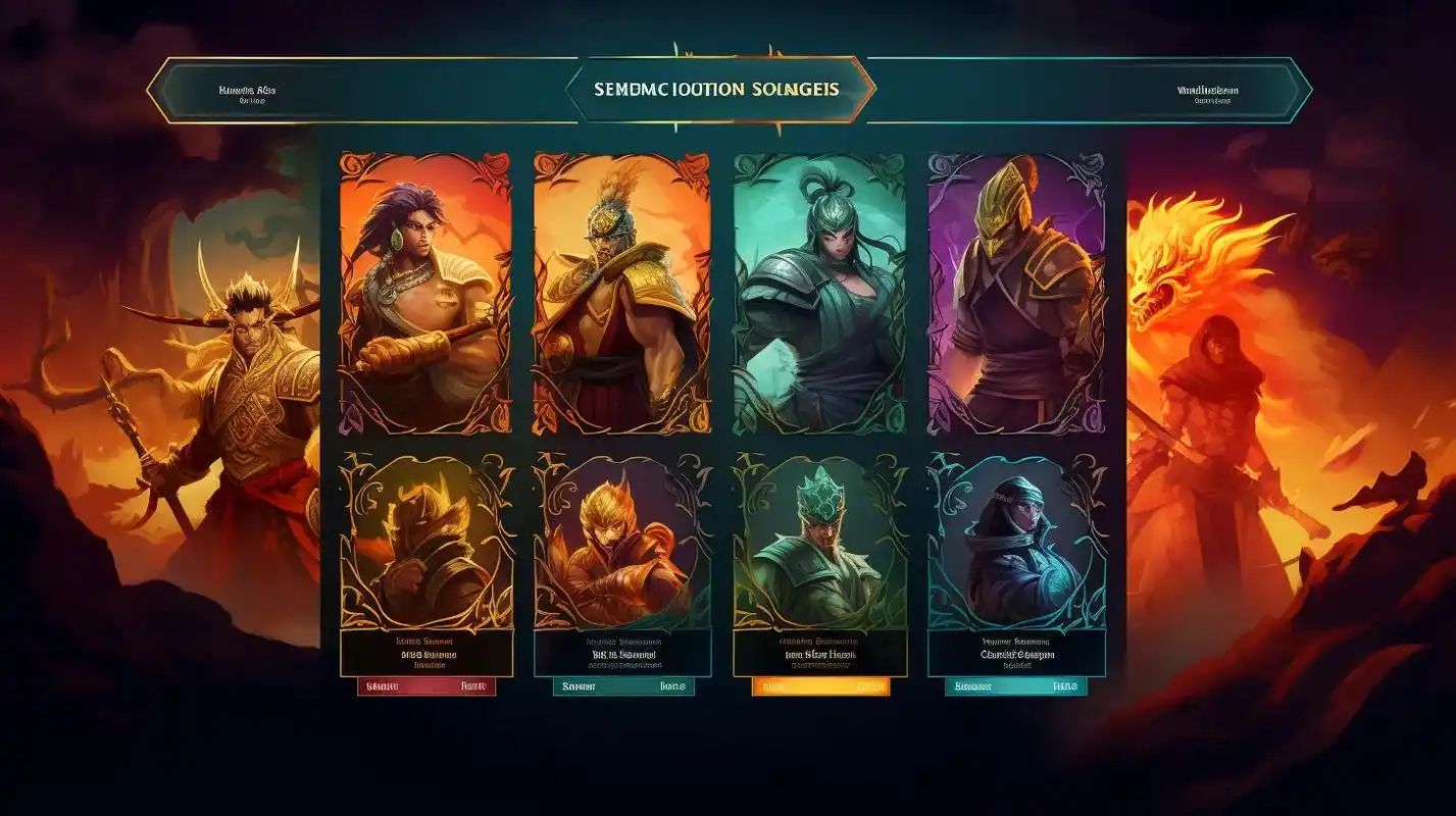 aigc|格斗游戏主题界面设计.魔法口令:design a  - 抖音