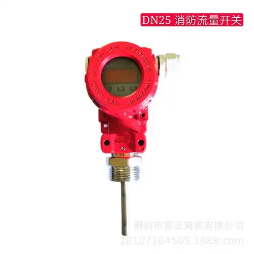 消防流量开关丝扣管道式流量开关消防智能流量开关