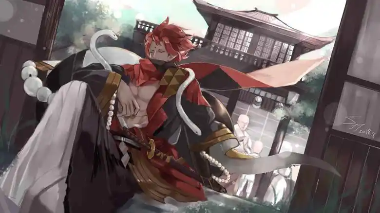 阴阳师酒吞童子(醉歌纵酒)|sjj(j桑)的阴阳师pixiv插画图片