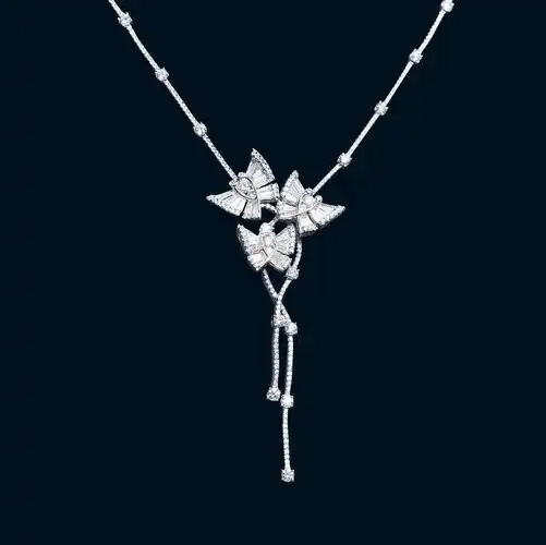 1056 白18k金钻石项链