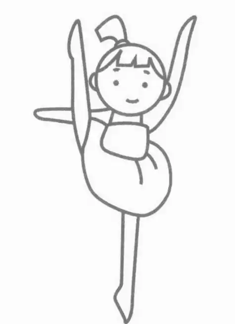 跳舞女孩简笔画搜狗图片搜索舞蹈动作简笔画跳舞的小女孩3种芭蕾舞